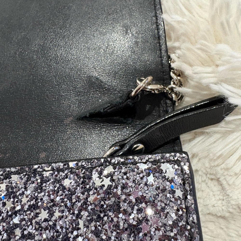 Jimmy Choo sparkly clutch purse REHAB BAG - Picture 5 of 10